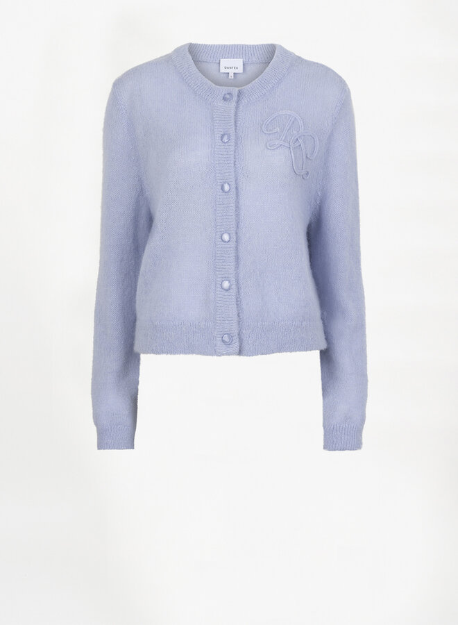 Dante6 erin monogram cardigan blue mist