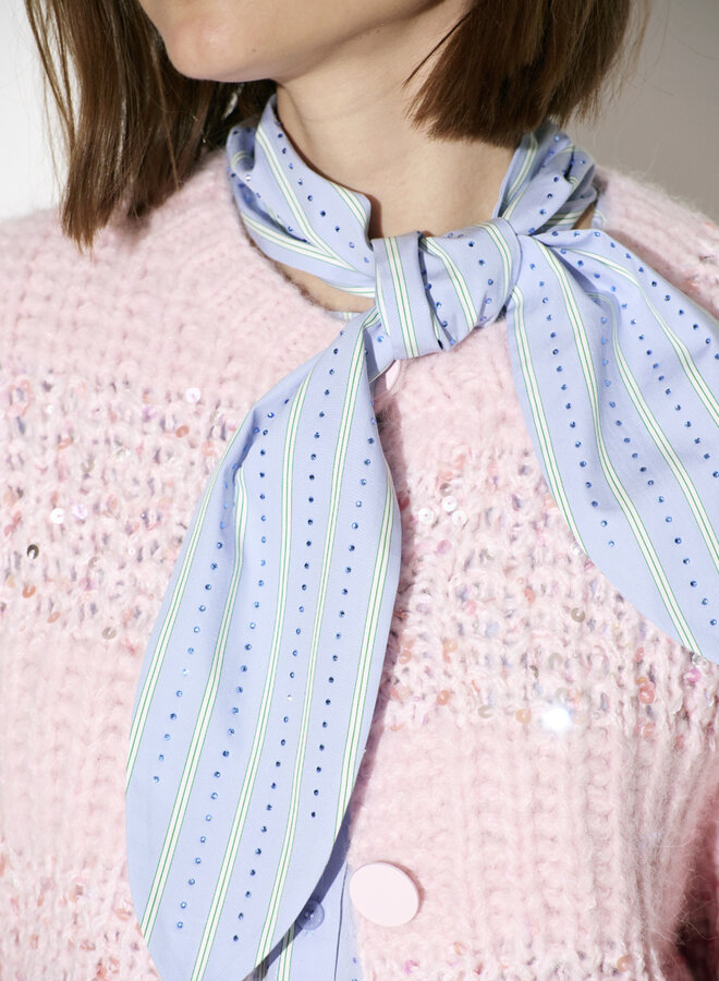 Dante6 juna stripe cardigan rose quarts