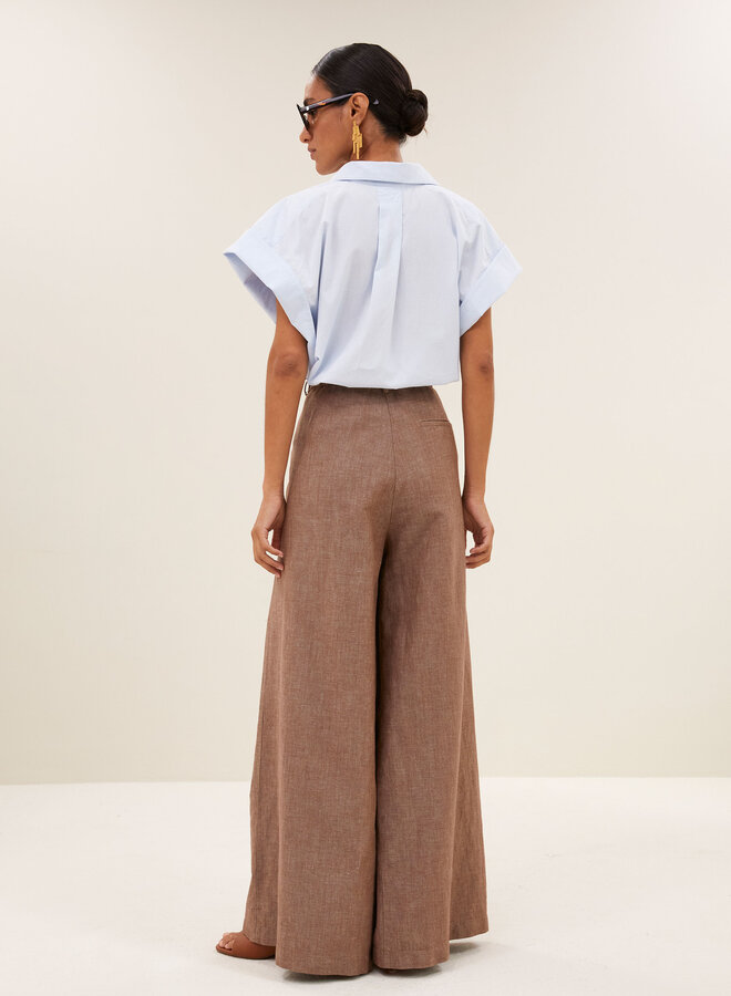 By Bar pixie chambray blouse light blue