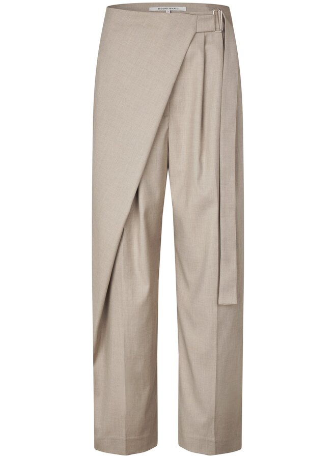 Second F. sharo wrap trousers cashew