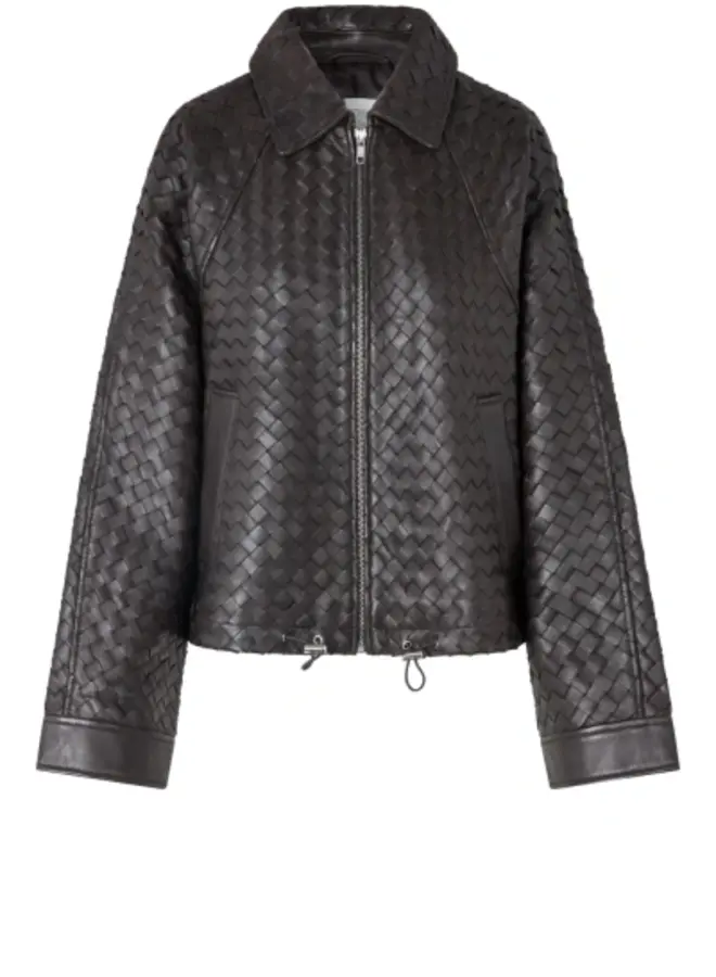 Second vermont leather jacket chocolate torte