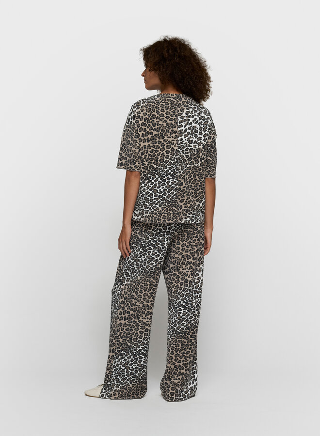 10days soft scuba pants leopard ecru