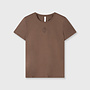 10DAYS slim short sleeve tee dark truffle