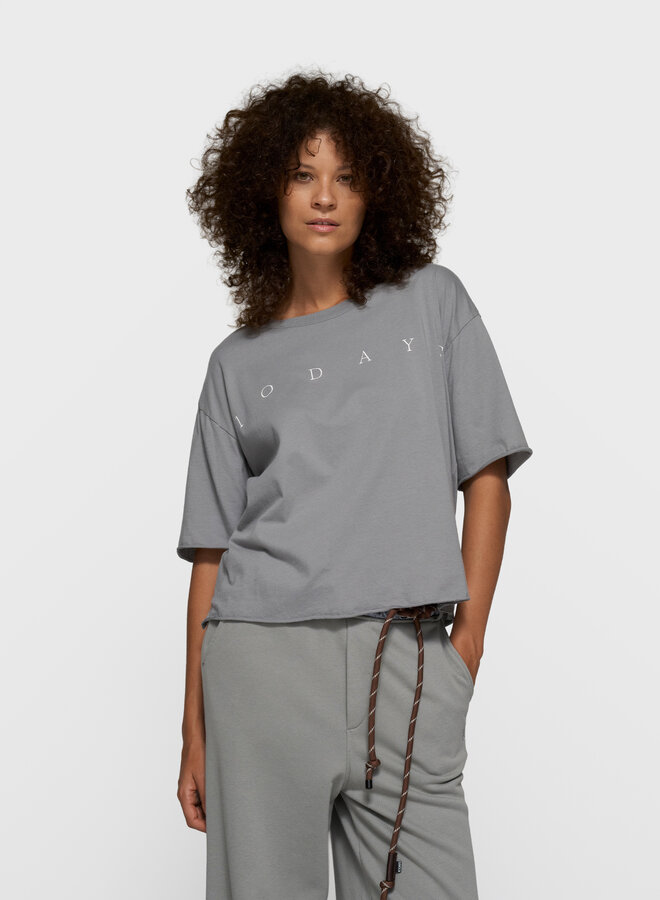 10DAYS short sleeve tee logo light graphite