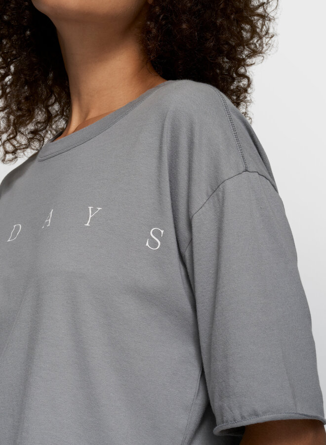 10DAYS short sleeve tee logo light graphite