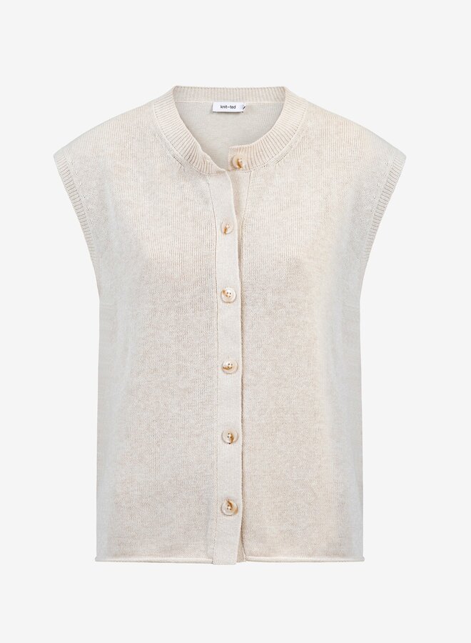 Knit-ted lotte cardigan creme