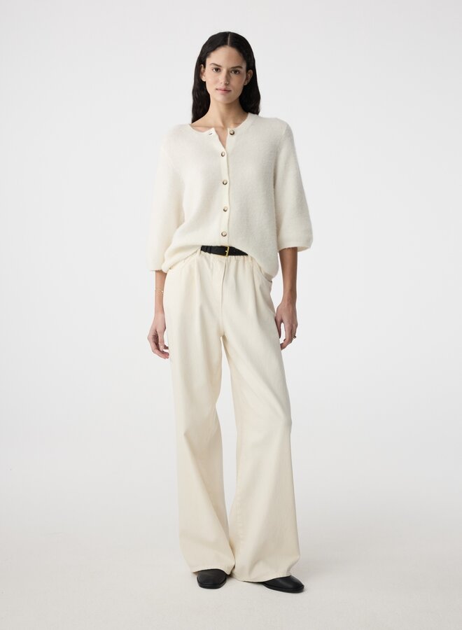 Knit-ted meg cardigan off white