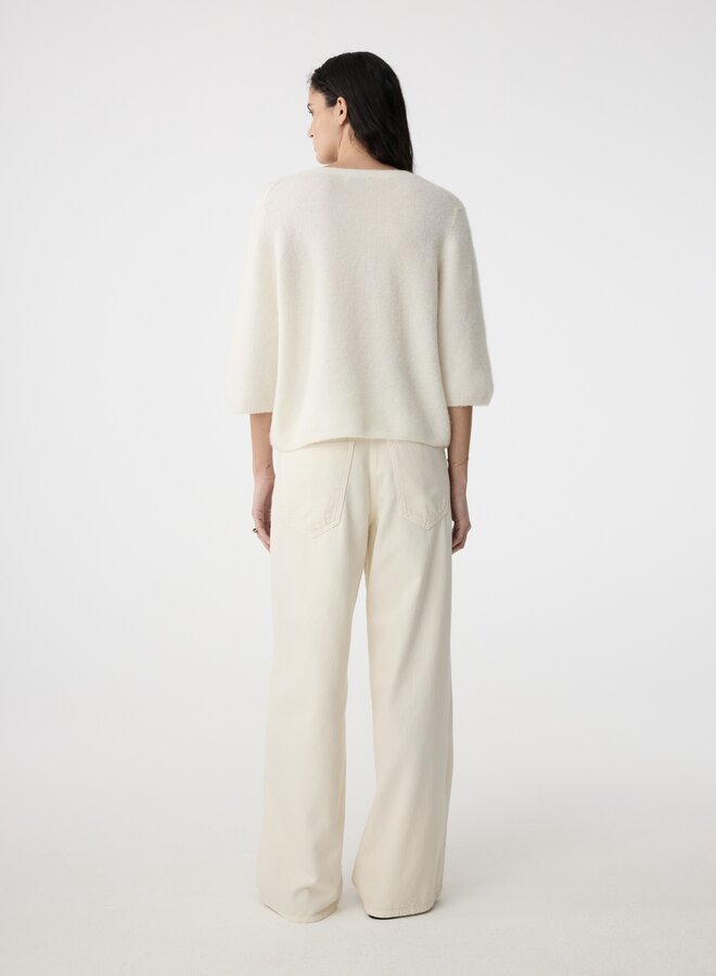 Knit-ted meg cardigan off white