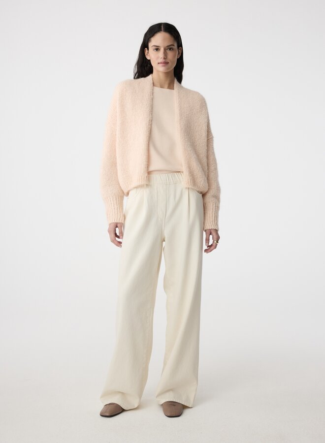 Knit-ted becky cardigan soft rose