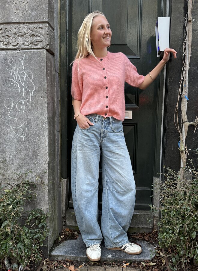 Moss jinie hope 2/4 cardigan peach melange