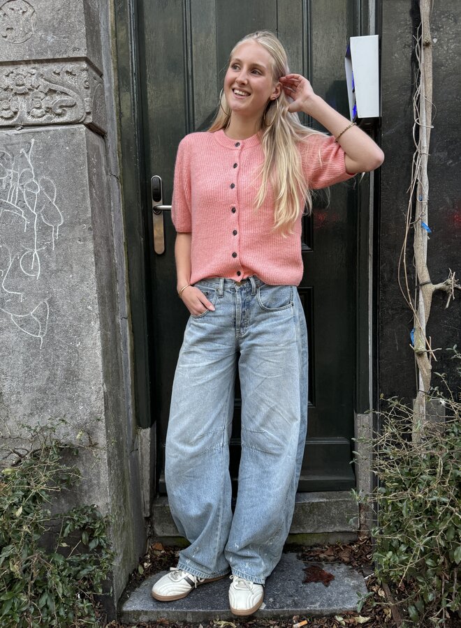 Moss jinie hope 2/4 cardigan peach melange