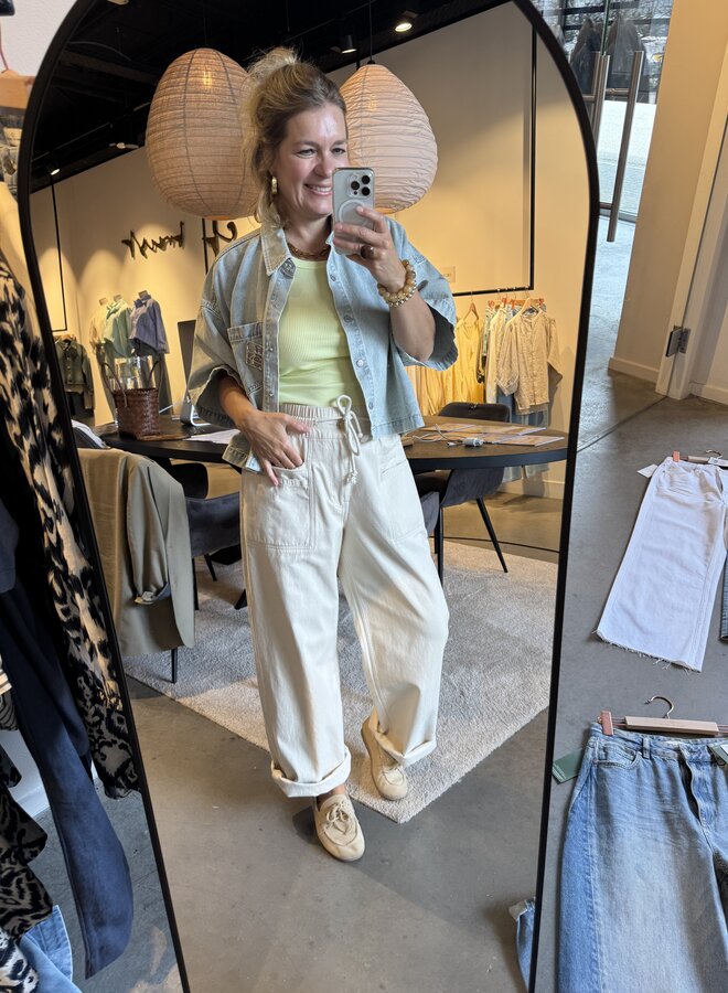 Circle denver blouse blue wash