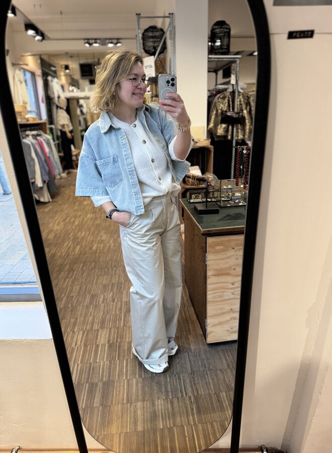 Circle denver blouse blue wash