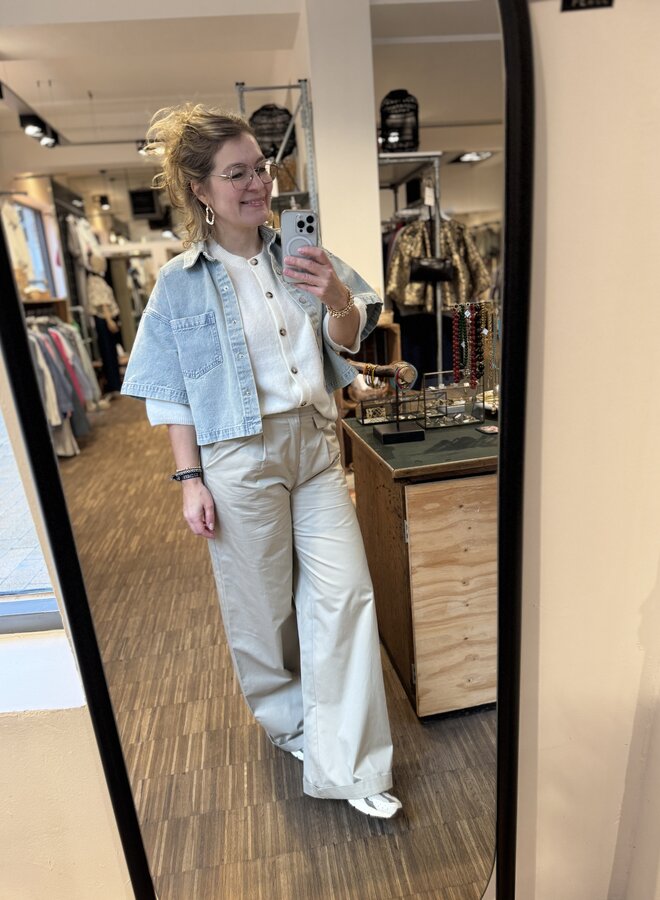 Circle denver blouse blue wash