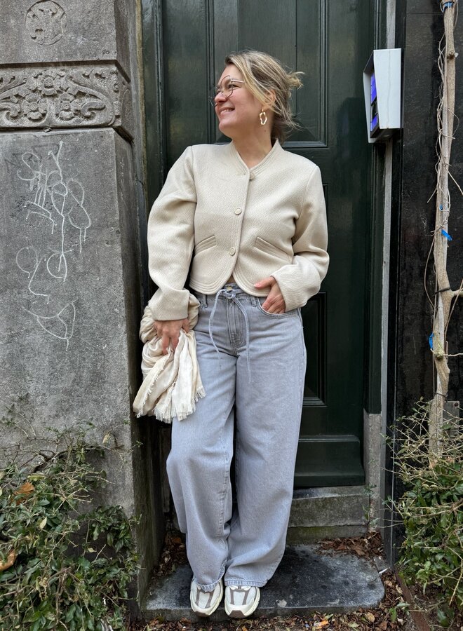 Moss sari esmeralda jacket oatmeal