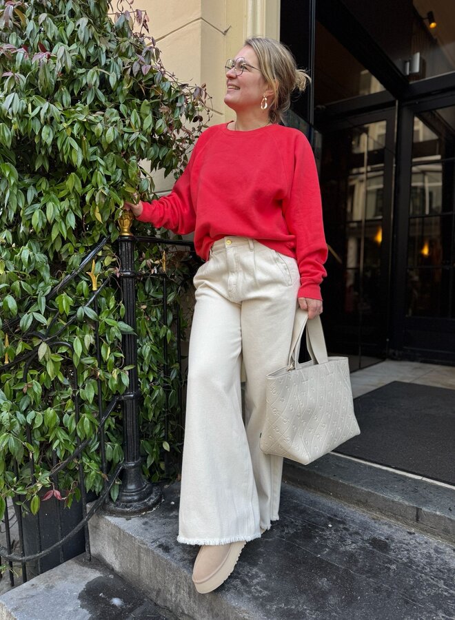 By Bar lux grain jeans white