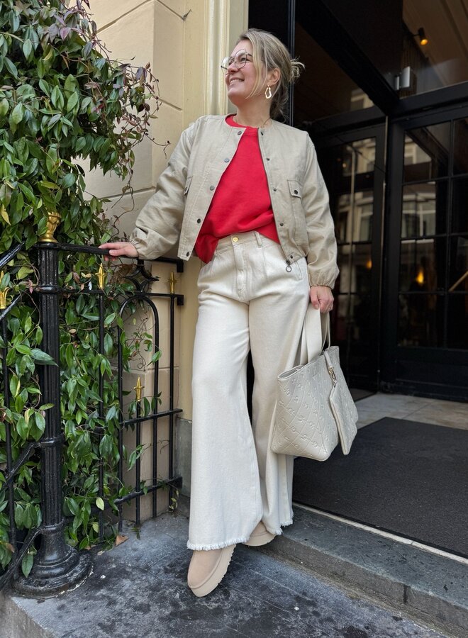 BY BAR maggie canvas jacket dark sand