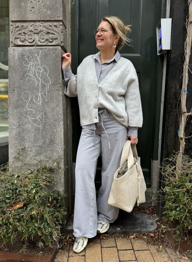 American V. dam19 trui gris chine