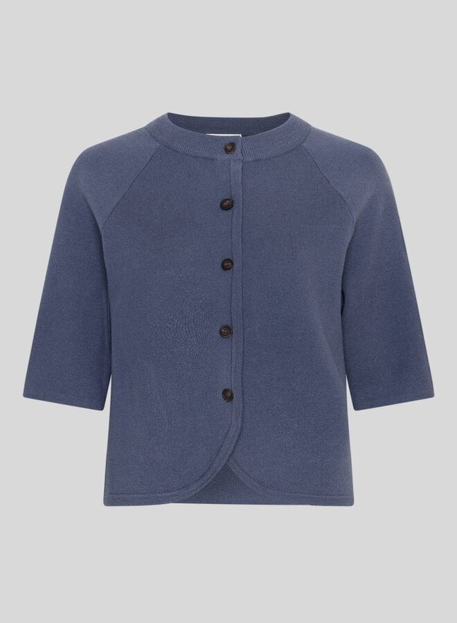 Moss aubree east 2/4 cardigan vintage indigo