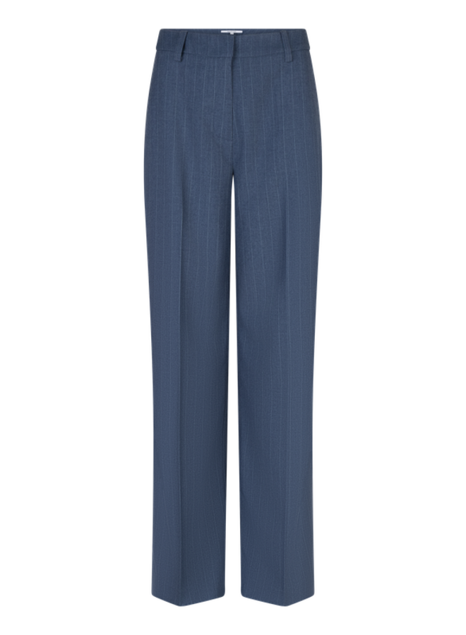 Dante6 alain pinstripe smart pants steel blue