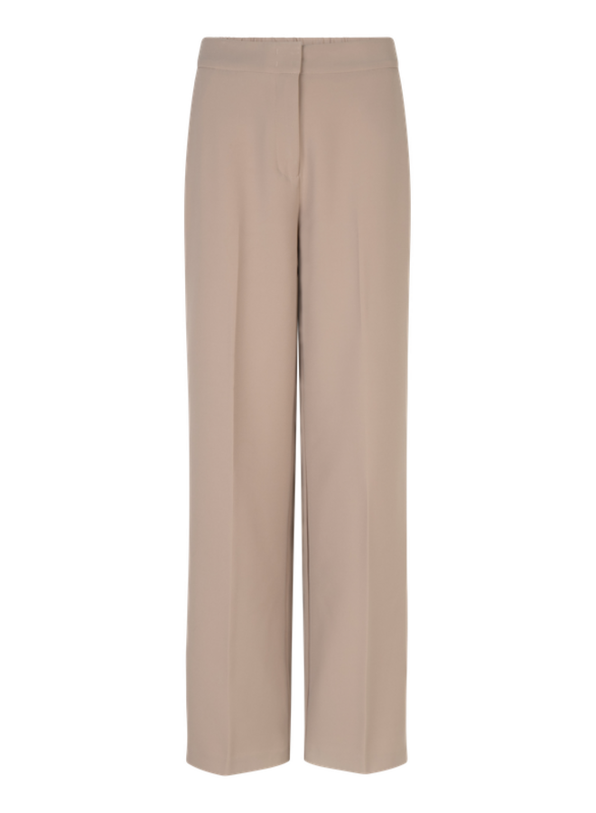 Dante6 hush logo stripe smart pants sand beige