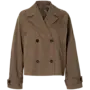 SF cilo short trenchcoat chocolate