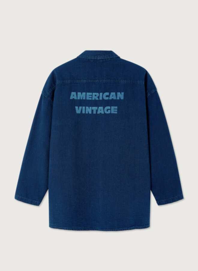 American V. com06 blouse denim raw blue