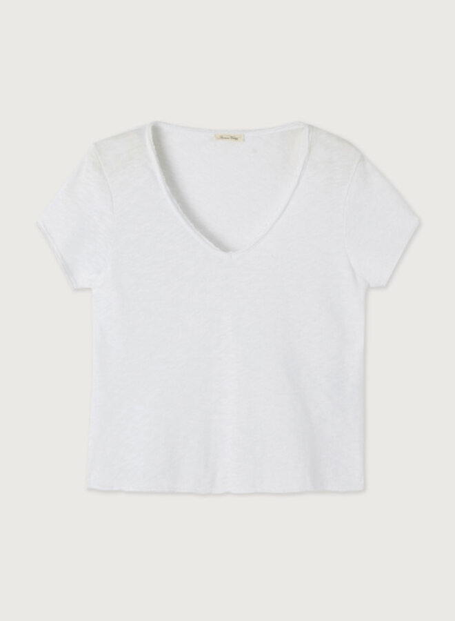 American V. son02A t-shirt blanc