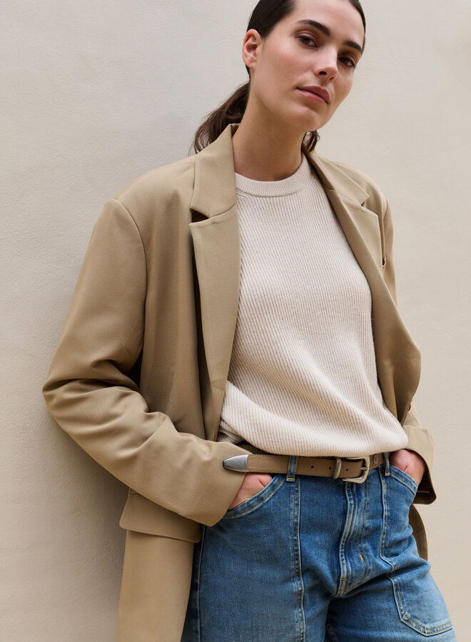 Yaya oversized blazer khaki green