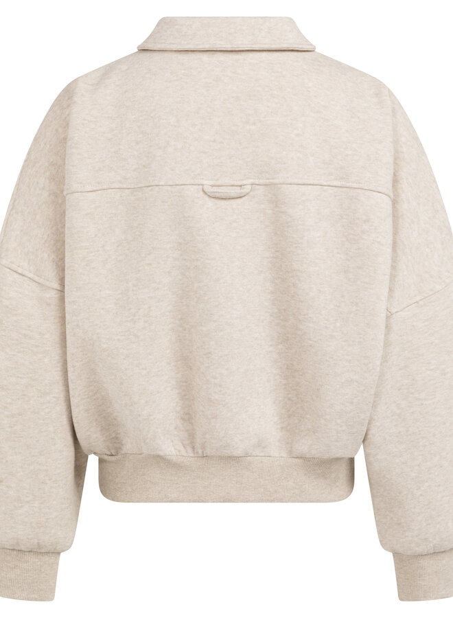 Yaya sweat jacket slate grey