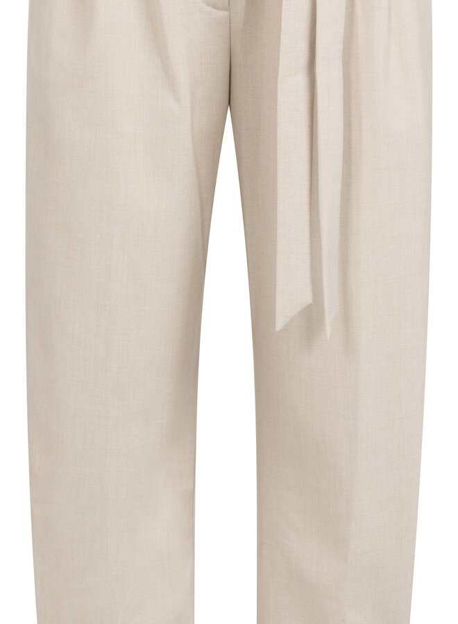 Yaya trousers double belt beige