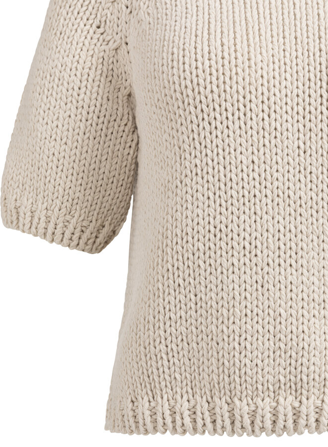 Yaya chunky knit sweater beige