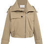 Yaya short trenchcoat jacket khaki green