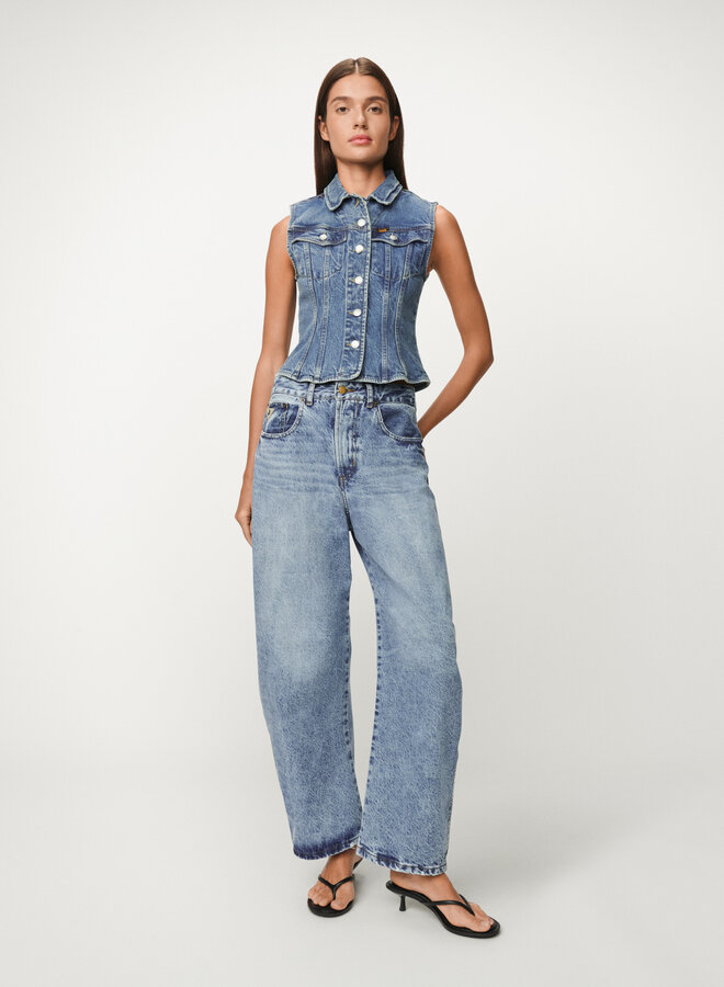 Lois celine vest 3558-7926 stone vintage