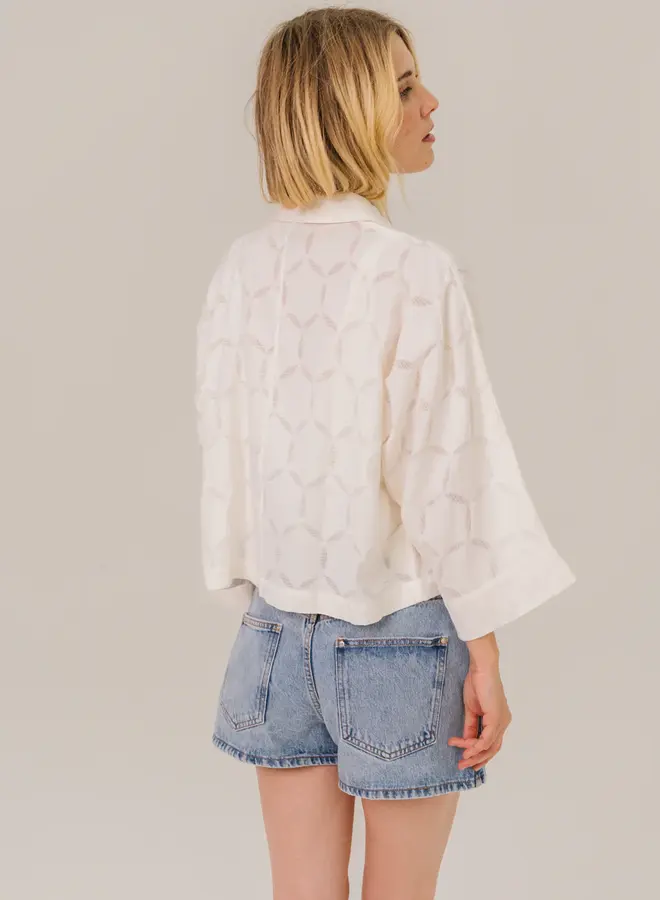 Sacrecoeur blouse laelia blanc