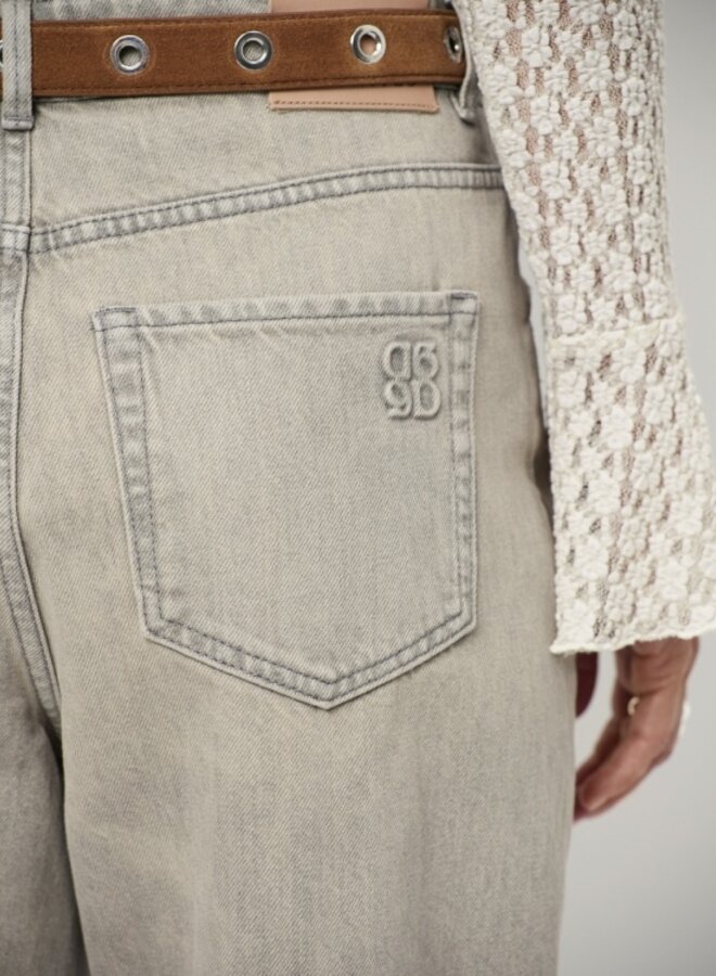 Dante6 brave barrel leg jeans greige overdye