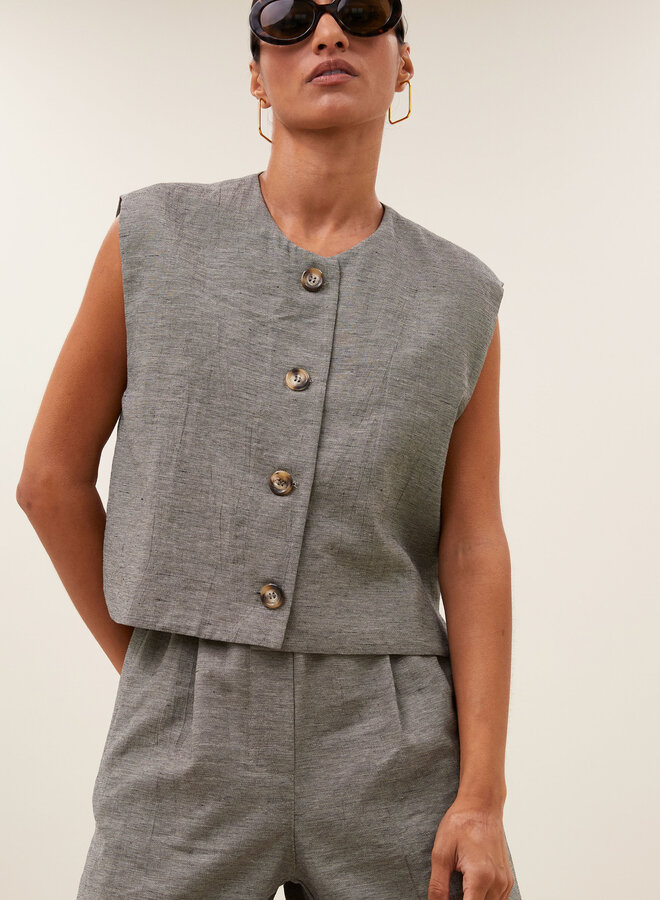 By Bar nori gilet charcoal