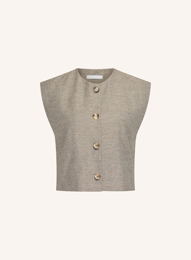 By Bar nori gilet charcoal