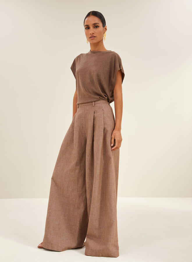 By Bar mason linen top iced coffee