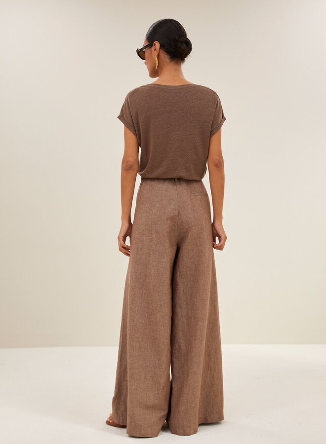 By Bar momi linen top iced coffee