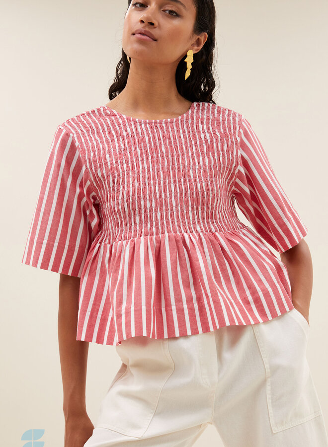 By Bar runa top red stripe