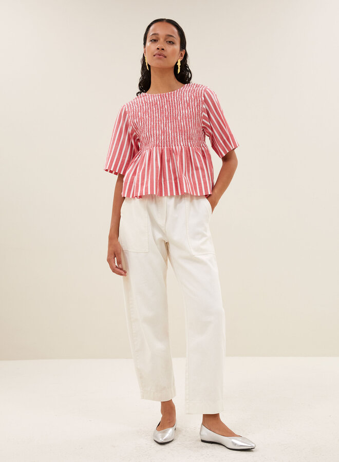 By Bar runa top red stripe