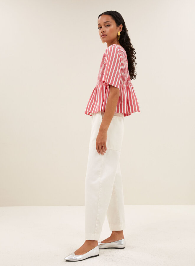 By Bar runa top red stripe