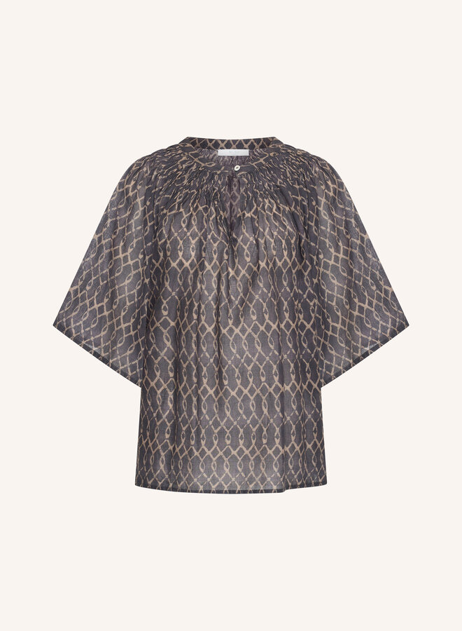 By Bar este marqi print blouse