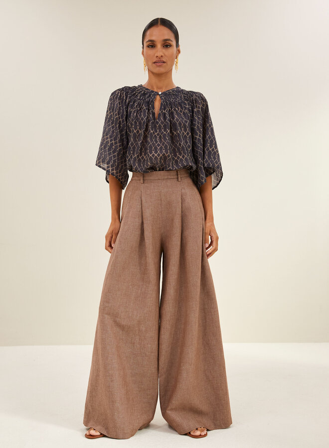 By Bar este marqi print blouse