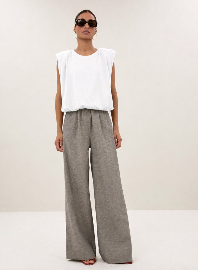 By Bar nilou jersey top off white