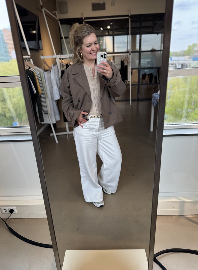 SF cilo short trenchcoat chocolate