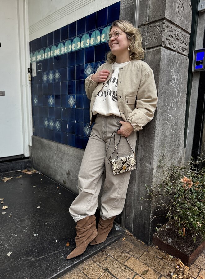 BY BAR maggie canvas jacket dark sand