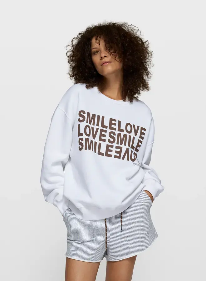 10days statement sweater smile white