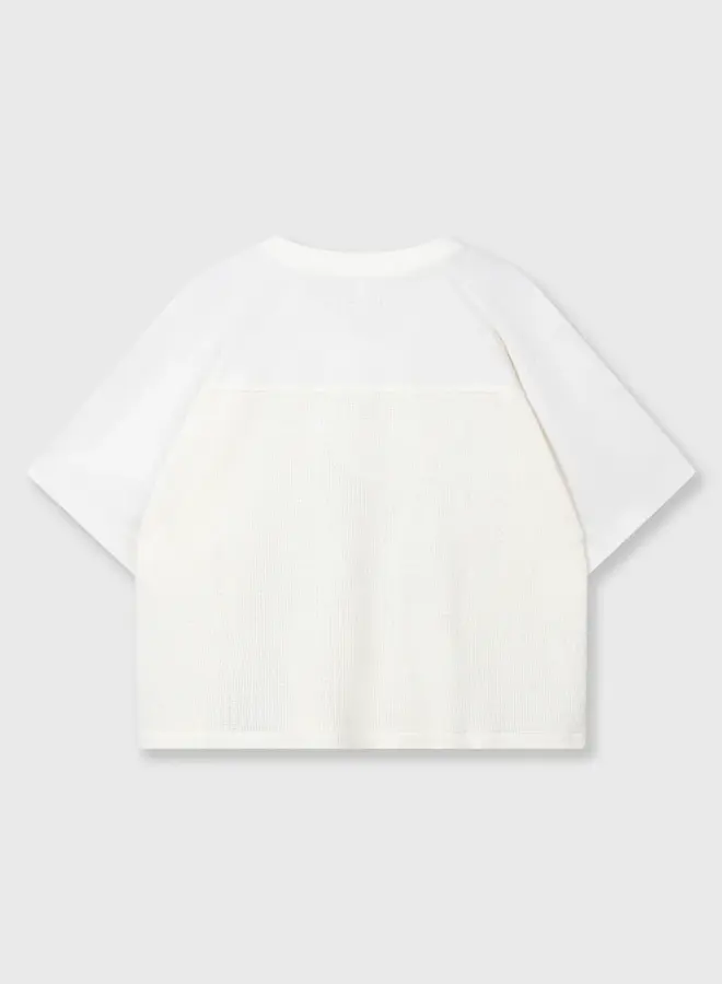 10days S262 mesh baseball tee ecru